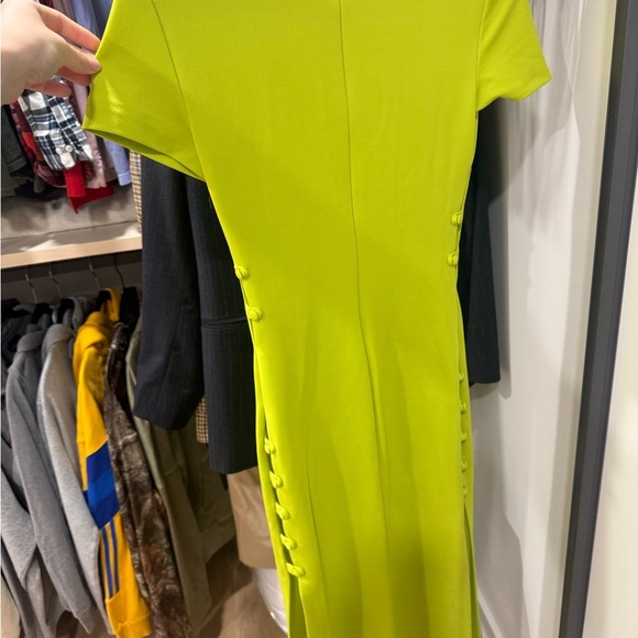 Zara Vibrant Lime Midi Dress - Picture 3 of 5